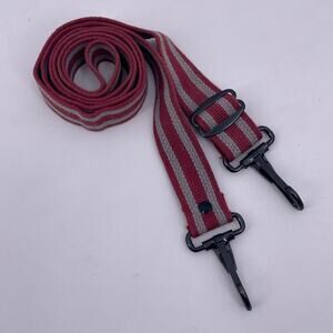 Vintage Kirby Vacuum Adjustable Shoulder Strap 45” Long Red and Gray Stripes